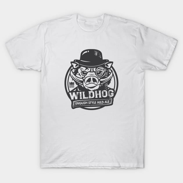 Wild Hog Mild English Ale T-Shirt by SilverfireDesign